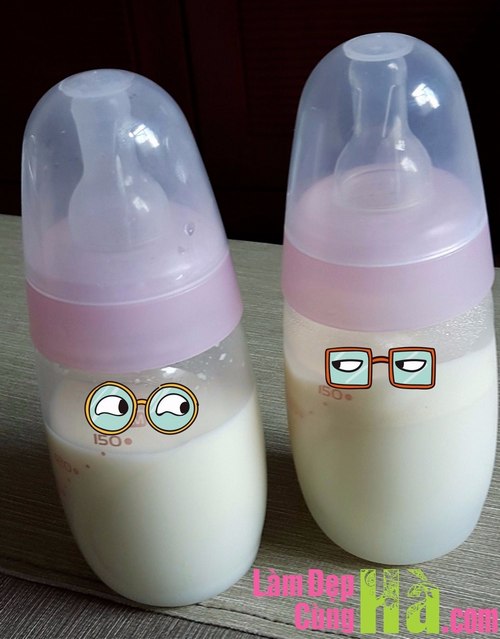 Sữa mẹ hút ra ngoài